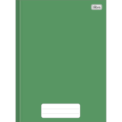 Caderno Pepper  Brochura Capa Dura Verde 80folhas Tilibra