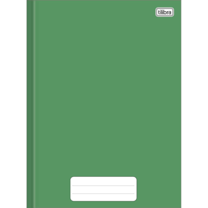Caderno Pepper  Brochura Capa Dura Verde 80folhas Tilibra