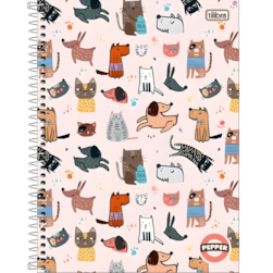 Caderno Pepper Univ Fem 10mat 160fls Tilibra