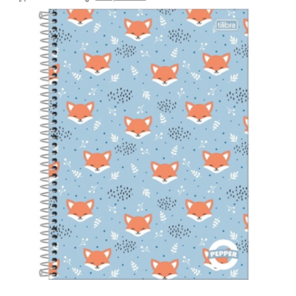 Caderno Pepper Universitário Capa Dura  Az 16m Tilibra 234885