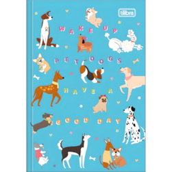 Caderno Pets Brochura Capa Dura 1/4 80 Folhas Tilibra