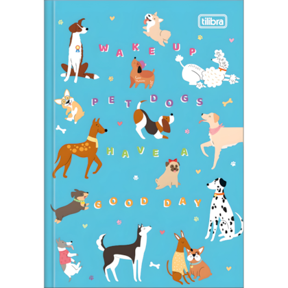 Caderno Pets Brochura Capa Dura 1/4 80 Folhas Tilibra