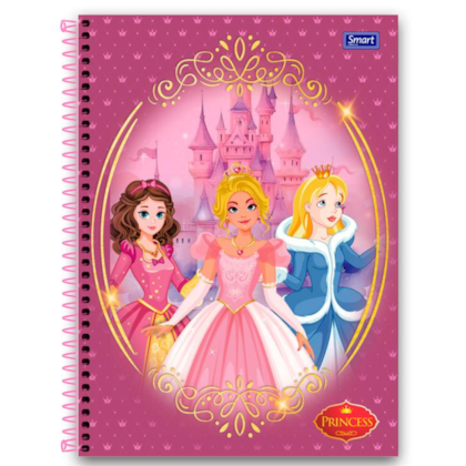 Caderno Princess Capa Dura 160fls 10mat Smart