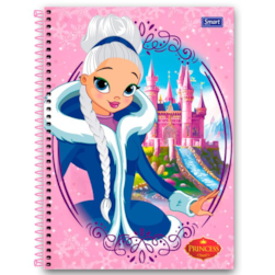 Caderno Princess Capa Dura 160fls 10mat Smart