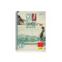 Caderno Surf Life 400fls 20mts Kajoma 3740