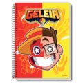 Caderno Univ Cd 1mt 80fls Geleia E Robin Credea...