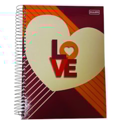 Caderno Universitário Capa Dura 15mat 240fls Love Paulista 250