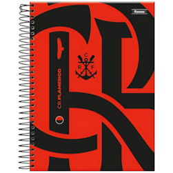 Caderno Universitário Capa Dura 240f 15m Pt Flamengo Foroni