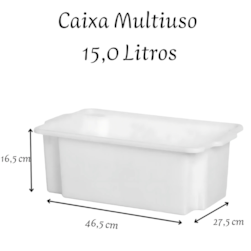 Caixa Multiuso C/tp 15l Rischioto