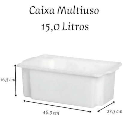 Caixa Multiuso C/tp 15l Rischioto