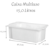 Caixa Multiuso C/tp 15l Rischioto