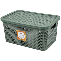 Caixa Rattan 15litros Verde Rischioto