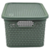 Caixa Rattan 15litros Verde Rischioto