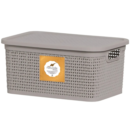 Caixa Rattan 4,0lt Areia Rischioto