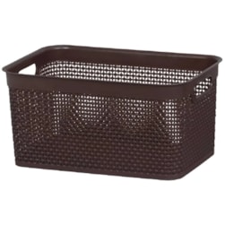 Caixa Rattan 7,5 Litros Marrom Rischioto