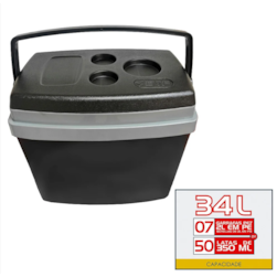 Caixa Termica 34lt Preto Botafogo