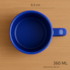 CANECA AZ12 360ML AZUL OXFORD