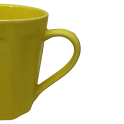 Caneca Canelada Amarela Rr