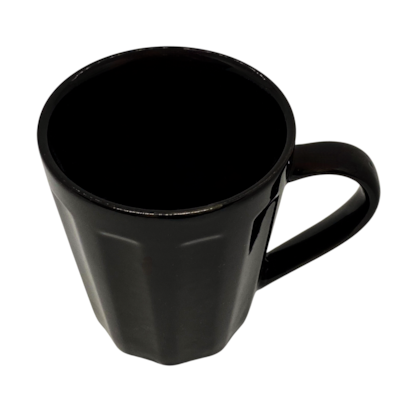 Caneca Canelada Preto 250ml Rr