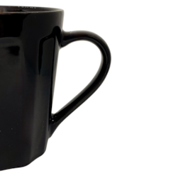 Caneca Canelada Preto 250ml Rr