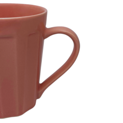 Caneca Canelada Rosa Rr