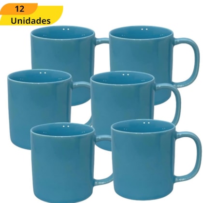 CANECA RETA 200ML AZUL RR 45 - CX 12 UNIDADES