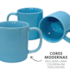 Caneca Reta 200ml Azul Rr