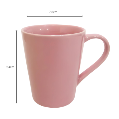 Caneca Rosa Tulipa 250 ML