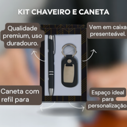 CANETA DE METAL C/CHAVEIRO DE METAL