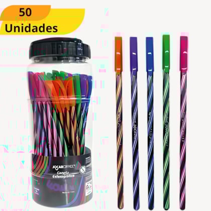 CANETA ESF 0,7 COLORIDA - CX 50 UNIDADES