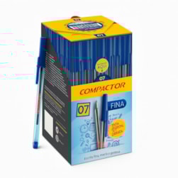 CANETA ESF 07 AZUL COMPACTOR 11001 - CX 50 UNIDADES