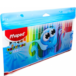Caneta Hidrografica Colorpeps Ocean Polvo Maped 24 Cores