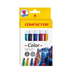 Canetinha Hidrográfica Color C/6 Compactor 83000