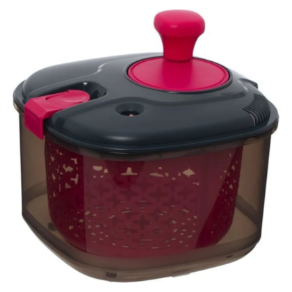 Centrifuga Seca Saladas 4,2L Grande Cor Laranja, Rosa e Verde