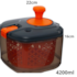 Centrifuga Seca Saladas 4,2L Grande Cor Laranja, Rosa e Verde