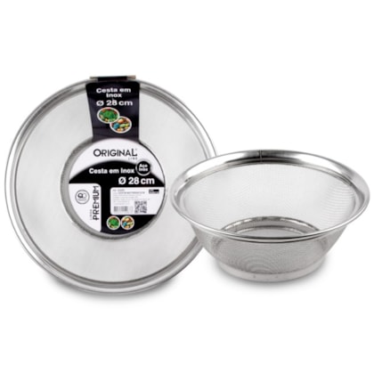 Cesta Em Inox Premium 28cm Original Line
