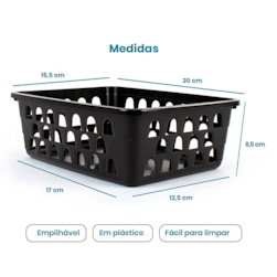 Cestinha Organizadora 1400ml Ercaplast