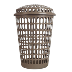Cesto Telado Organizador Para Roupas Com Tampa 60l