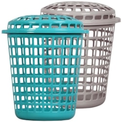 Cesto Telado Redondo C/tp 30lt Capucc/verde Rischioto
