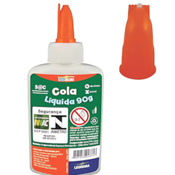 Cola Branca Escolar Liquida 90gr Leo E Leo