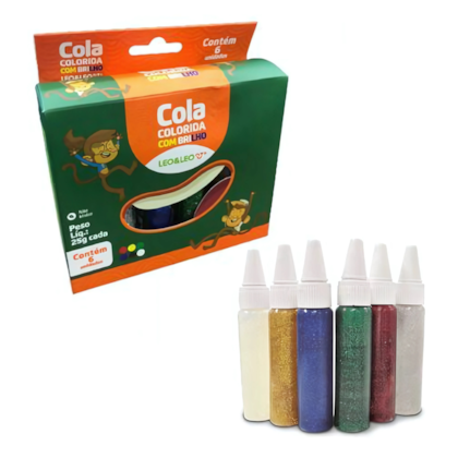 Cola C/brilho 20g 6cores Leo E Leo