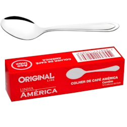 Colher Cafe America Original Line/steel