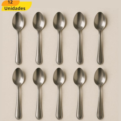 COLHER DE CAFE RECIFE INOX CHAZAK CDA7455 - CX 12 UNIDADES