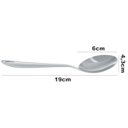 COLHER DE MESA INTEIRICO DE ACO 19CM