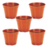 Conj Vaso Red P/suculenta 5pcs Ercaplast