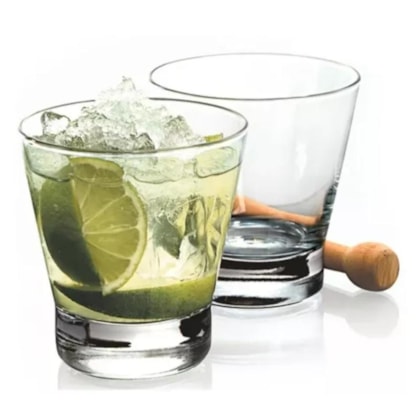 Copo Caipirinha Drinks 350 ml Whisky Vidro Suco