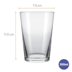 COPO CALDERETA CLASSICO CERVEJA 300ML - CX 12 UNIDADES