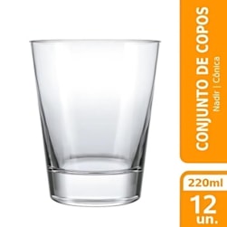 COPO CALDERETA OLD FASHIONED 220ML - CX 12 UNIDADES