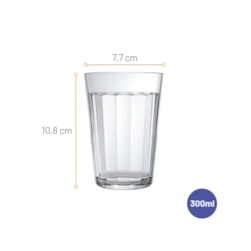 Copo De Vidro Americano Long Drink 300ml Nadir