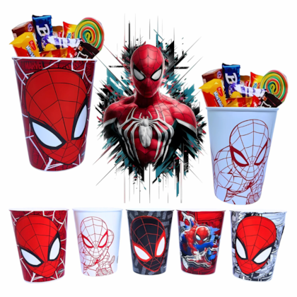 Copo Homem-aranha 320ml Plasutil